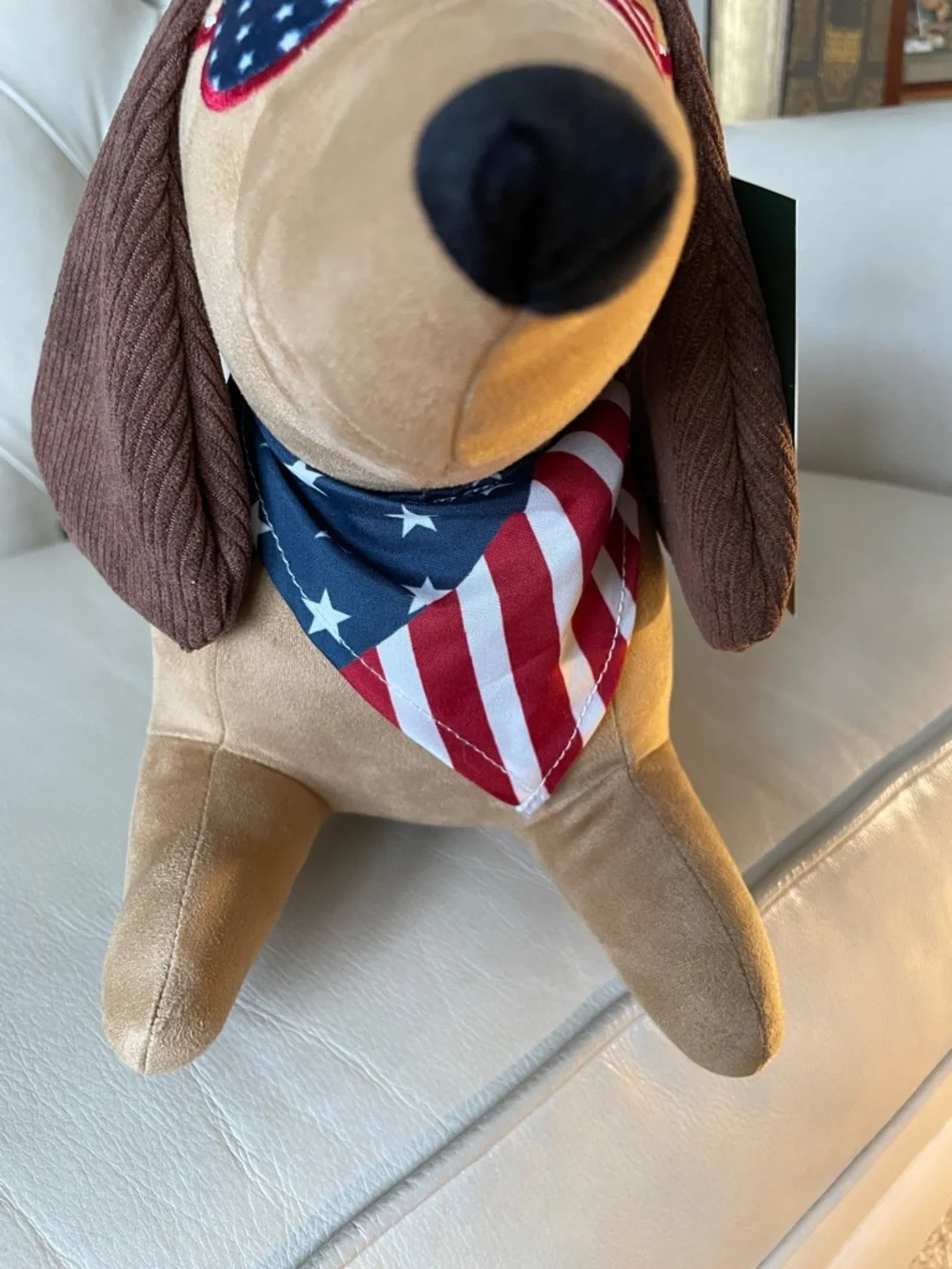 Dachshund American themed pillow from humane world for animals